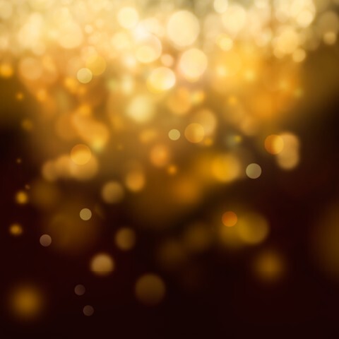 Festive abstract background with bokeh defocused lights and stars